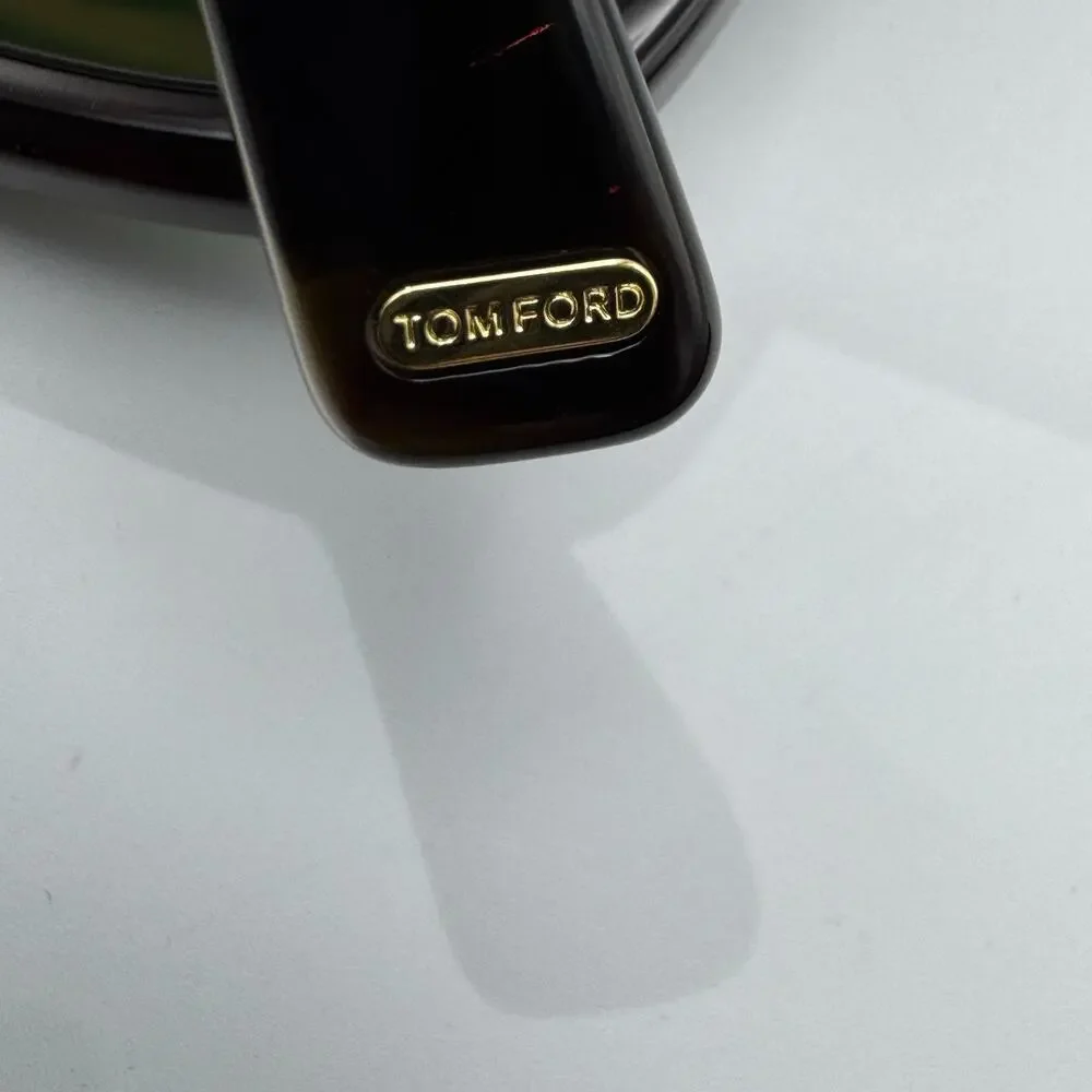 Tom Ford Sunglasses Icon TF0022 52N Havana Navigator Frame Green Lens 53-20-145
